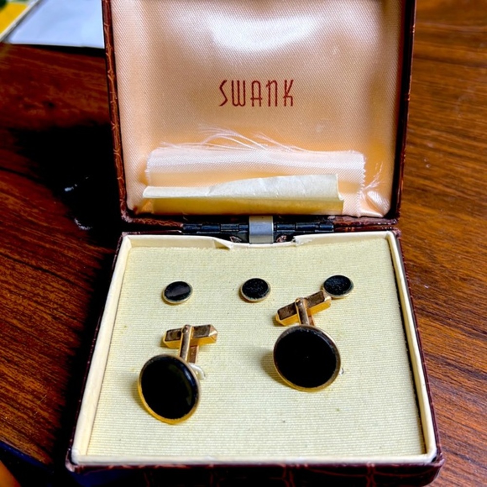 vintage swank cuff links